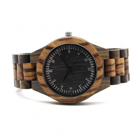 All Wooden Watch //Zabra Wood+EBONY